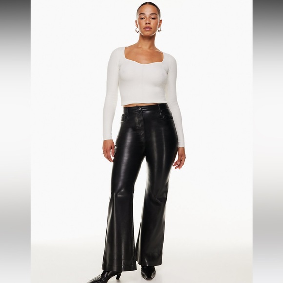 Aritzia Wilfred Leather Pant - Picture 1 of 6